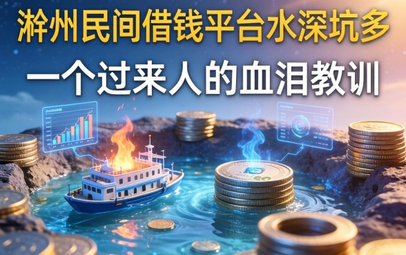 滁州民间借钱平台水深坑多，一个过来人的血泪教训