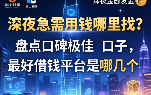深夜急需用钱哪里找？盘点口碑极佳的口子，最好借钱平台是哪几个？
