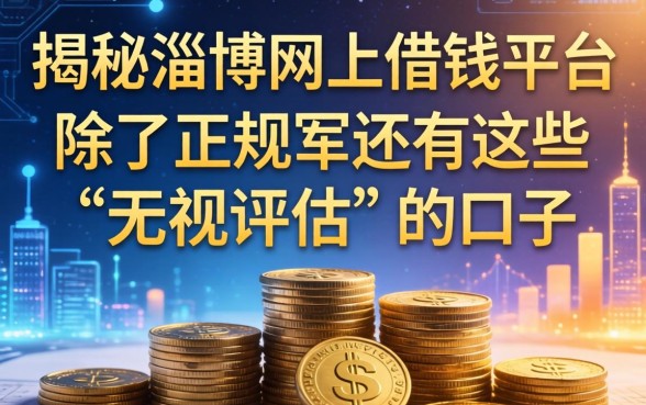 揭秘淄博网上借钱平台：除了正规军还有这些“无视评估”的口子