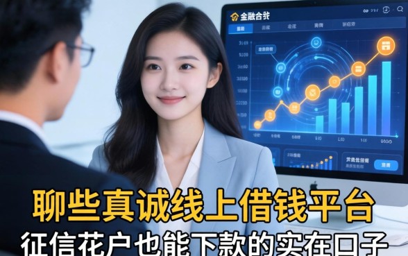聊聊那些真诚线上借钱平台：征信花户也能下款的实在口子