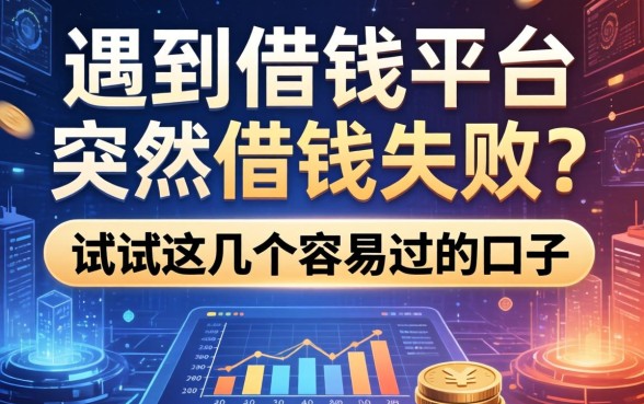 遇到借钱平台突然借钱失败？试试这几个容易过的口子