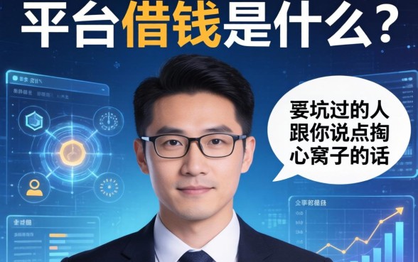 平台借钱是什么?一个被坑过的人跟你说点掏心窝子的话