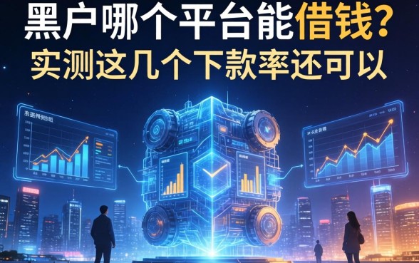 黑户哪个平台能借钱？实测这几个下款率还可以