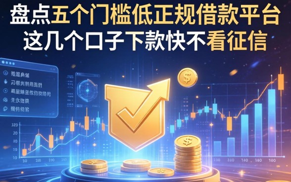 盘点五个门槛低的正规借款平台，这几个口子下款快不看征信