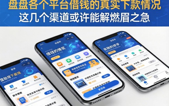 盘点在各个平台借钱的真实下款情况，这几个渠道或许能解燃眉之急