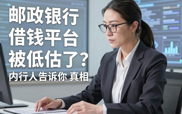 邮政银行借钱平台被低估了？内行人告诉你真相