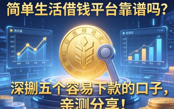 简单生活借钱平台靠谱吗？深扒五个容易下款的口子，亲测分享！