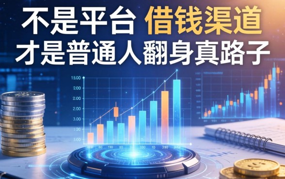 不是平台的借钱渠道，才是普通人翻身的真路子