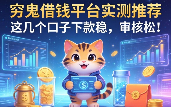穷鬼借钱平台实测推荐：这几个口子下款稳，审核松！