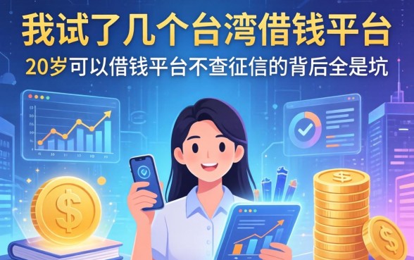 我试了几个台湾借钱平台,发现20岁可以借钱平台不查征信的背后全是坑