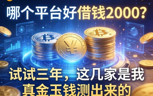 哪个平台好借钱2000？试错三年，这几家是我真金白银测出来的