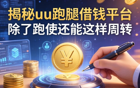 揭秘uu跑腿借钱平台：除了跑腿还能这样周转