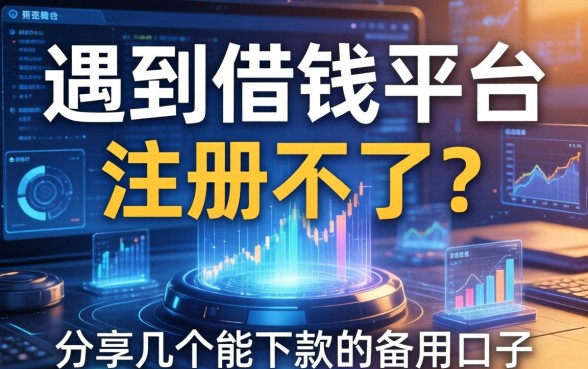 遇到借钱平台注册不了？分享几个能下款的备用口子