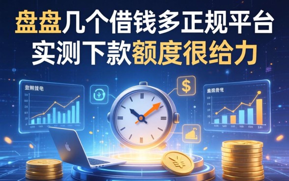 盘点几个借钱多的正规平台，实测下款额度很给力