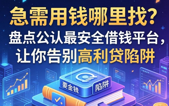 急需用钱哪里找？盘点公认最安全借钱平台，让你告别高利贷陷阱