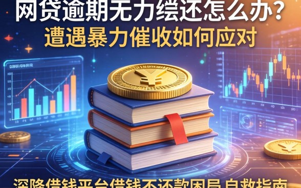 网贷逾期无力偿还怎么办？遭遇暴力催收如何应对？深陷借钱平台借钱不还款困局的自救指南