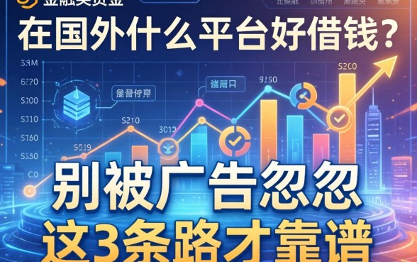 在国外什么平台好借钱？别被广告忽悠，这3条路才靠谱