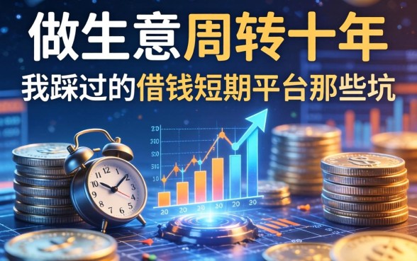 做生意周转十年，我踩过的借钱短期平台那些坑
