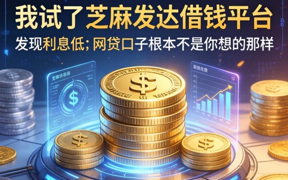 我试了芝麻发达借钱平台，发现利息低的网贷口子根本不是你想的那样
