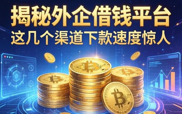 揭秘外企借钱平台，这几个渠道下款速度惊人