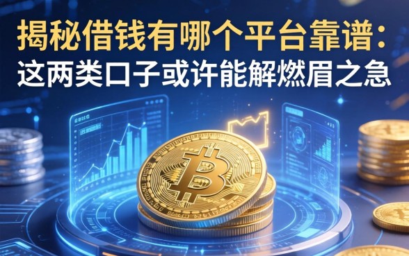 揭秘借钱有哪个平台靠谱：这两类口子或许能解燃眉之急