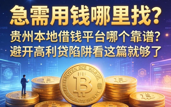急需用钱哪里找？贵州本地借钱平台哪个靠谱？避开高利贷陷阱看这篇就够了