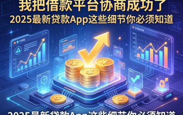 我把借款平台协商成功了，2025最新贷款app这些细节你必须知道