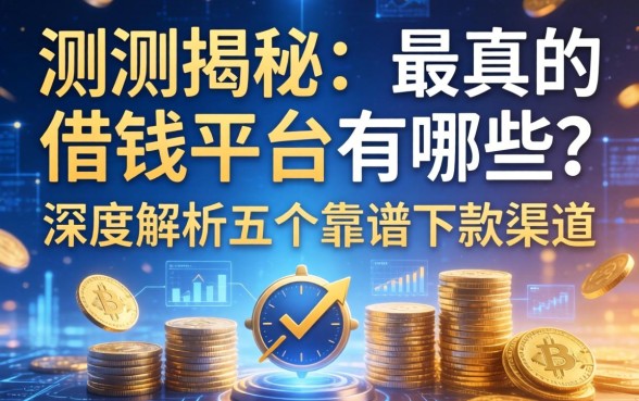 实测揭秘：最真的借钱平台有哪些？深度解析五个靠谱下款渠道