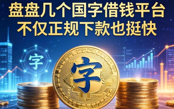 盘点几个国字的借钱平台，不仅正规下款也挺快
