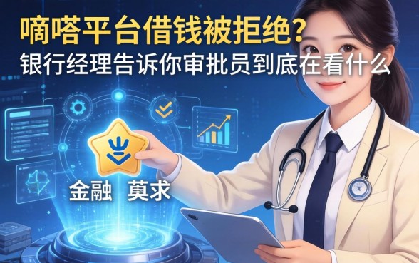 嘀嗒平台借钱被拒？银行经理告诉你审批员到底在看什么