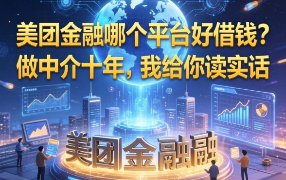 美团金融哪个平台好借钱？做中介十年，我给你说实话