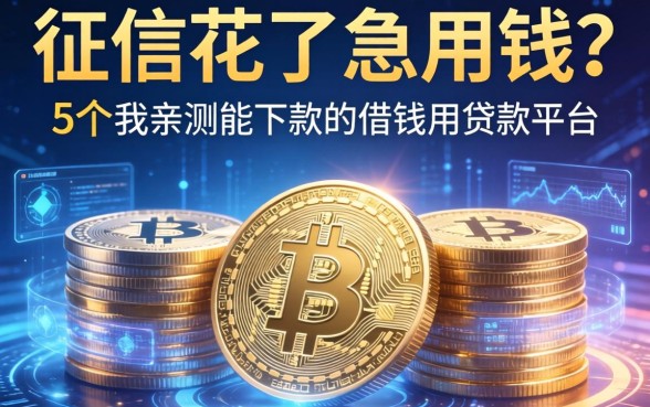 征信花了急用钱？分享5个我亲测能下款的借钱用贷款平台
