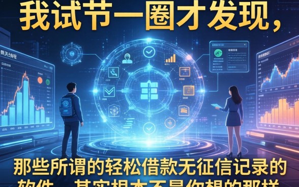我试了一圈才发现，那些所谓的轻松借款无征信记录的软件，其实根本不是你想的那样
