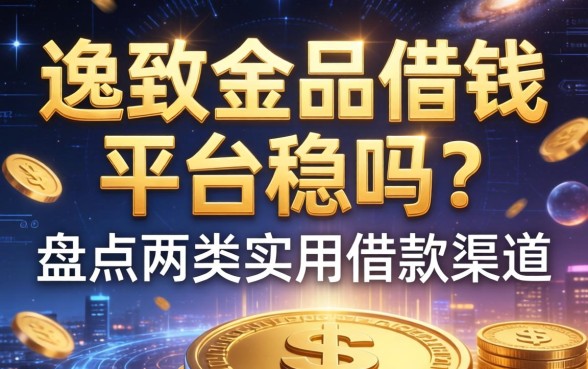 逸致金品借钱平台稳吗？盘点两类实用借款渠道