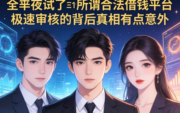 我半夜试了三个所谓合法借钱平台，极速审核的背后真相有点意外