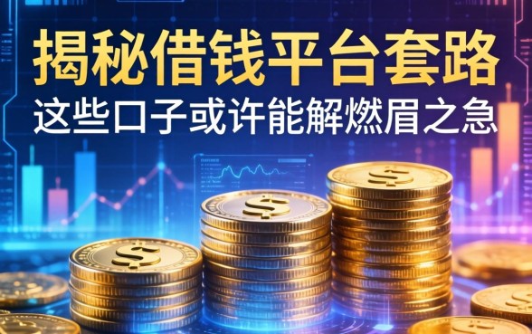 揭秘借钱平台套路：这些口子或许能解燃眉之急