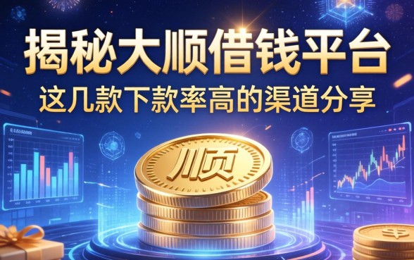 揭秘大顺借钱平台：这几款下款率高的渠道分享