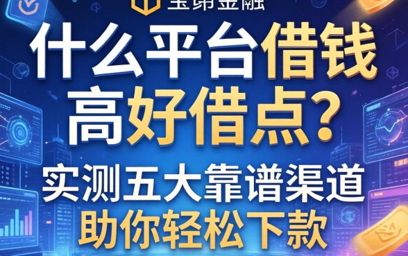 什么平台借钱高好借点？实测五大靠谱渠道助你轻松下款