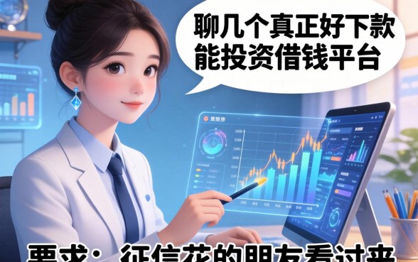 聊聊几个真正好下款的投资借钱平台，征信花的朋友看过来