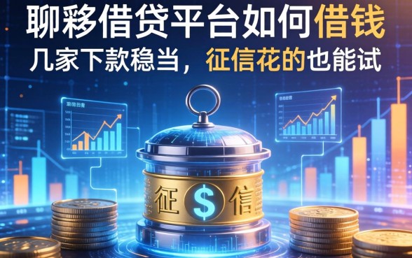 聊聊借贷平台如何借钱：这几家下款稳当，征信花的也能试
