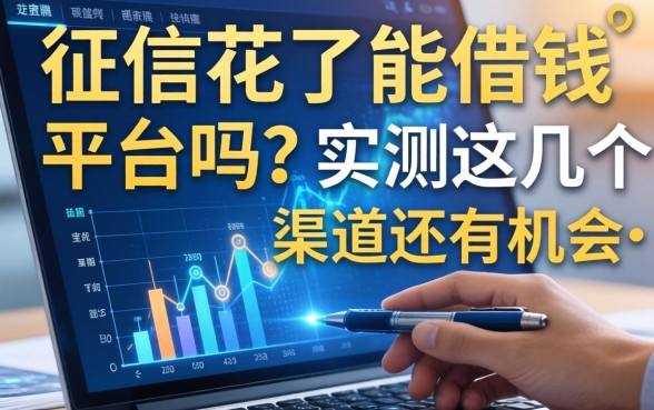 征信花了能借钱的平台吗？实测这几个渠道还有机会