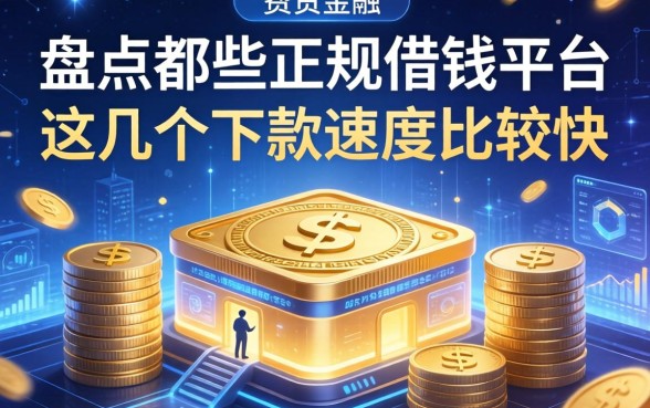 盘点哪些正规借钱平台，这几个下款速度比较快