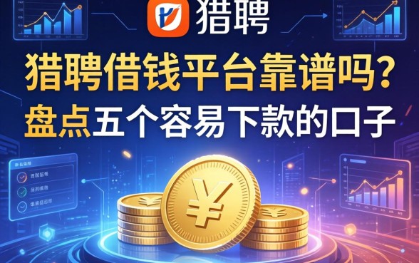 猎聘借钱平台靠谱吗？盘点五个容易下款的口子