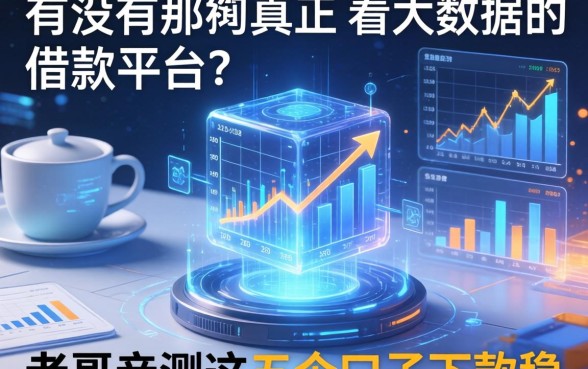 有没有那种真正不看大数据的借款平台？老哥亲测这五个口子下款稳
