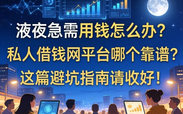 深夜急需用钱怎么办？私人借钱网平台哪个靠谱？这篇避坑指南请收好！