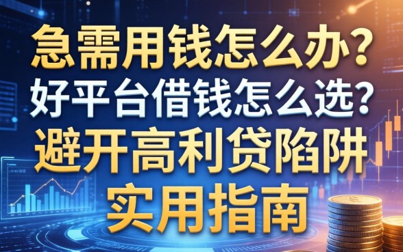 急需用钱怎么办？好平台借钱怎么选？避开高利贷陷阱的实用指南