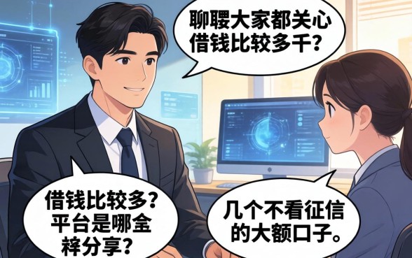 聊聊大家都关心的：借钱比较多的平台是哪个？分享几个不看征信的大额口子