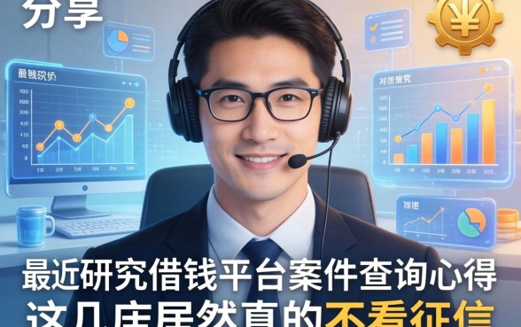 分享下我最近研究的借钱平台案件查询心得，这几家居然真的不看征信