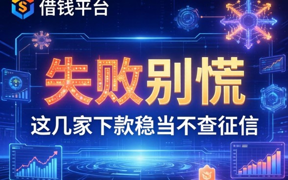 借钱平台显示失败别慌，这几家下款稳当不查征信