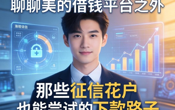 聊聊美的借钱平台之外，那些征信花户也能尝试的下款路子